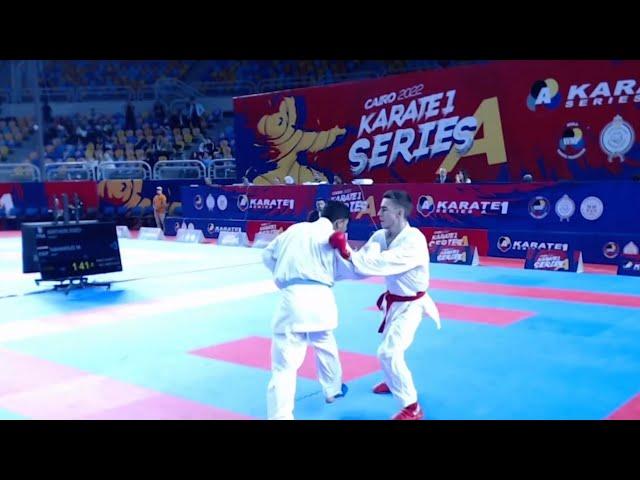 Enzo Berthon (FRA) Vs Mohamed Mahmoud (EGY) - Male -75kg Bronze Medal Karate1 Cairo Series A 2022