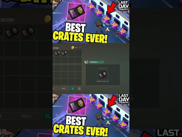 I OPENED THE BEST CRATES IN THE GAME EVER! (ALL PURPLE CRATES) #ldoe #lastdayonearth #shorts #gaming