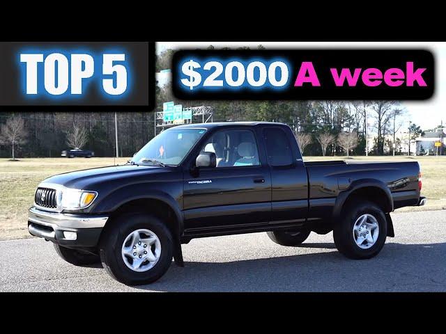 Top 5 ways to make $2000 dollars a week with a Pickup Truck