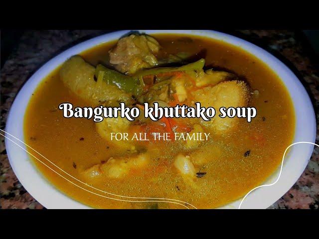 Dharane kalo bangur ko khutta soup ll बंगुरको खुट्टा बनाउने मिठो तरिका ll dharane bangurko khutta