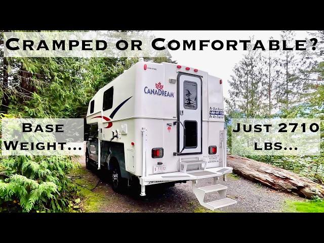 Northern Lite 8-11 Sportsman Plus: 7 Night Mountain Walkthrough of Truck Camper With Wet Bath