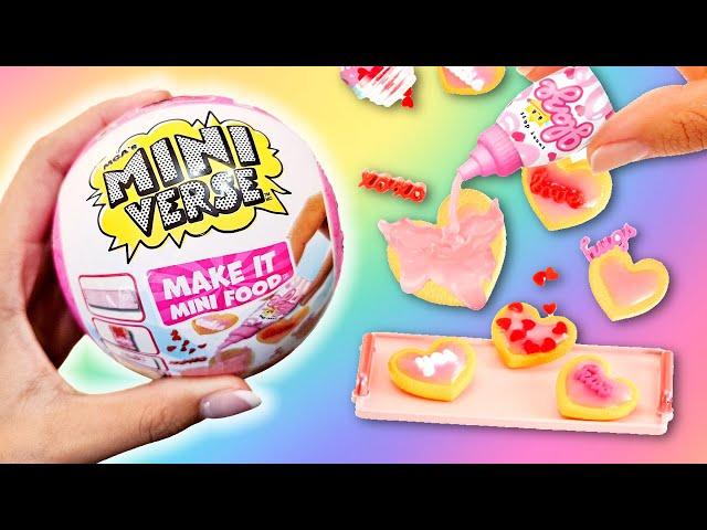 MAKING *MORE* MINI FOOD! MiniVerse Make It Mini Valentine's Day Series!