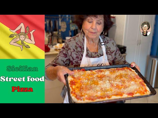 Sicilian Square Pizza #YouTube #cooking #pizza #streetfood