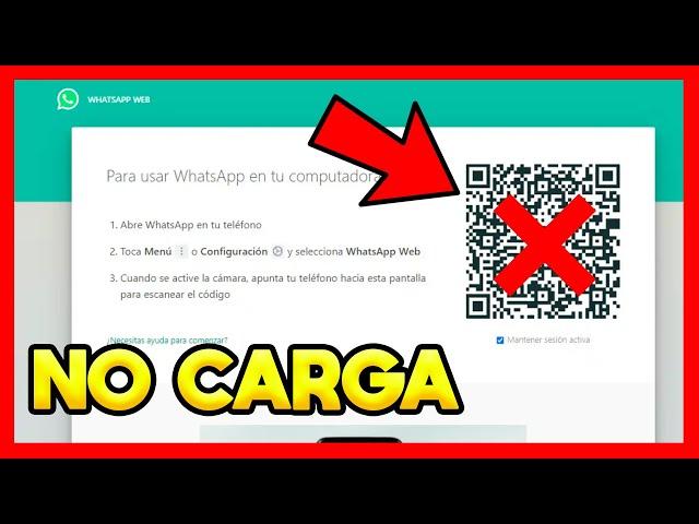 WHATSAPP WEB NO CARGA EN MI PC