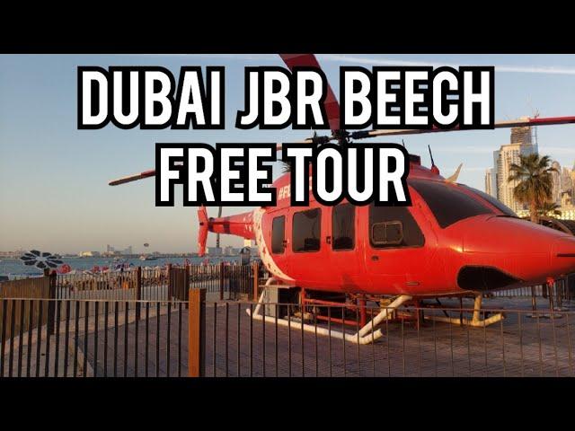 JBR beach Dubai 2023 walking tour