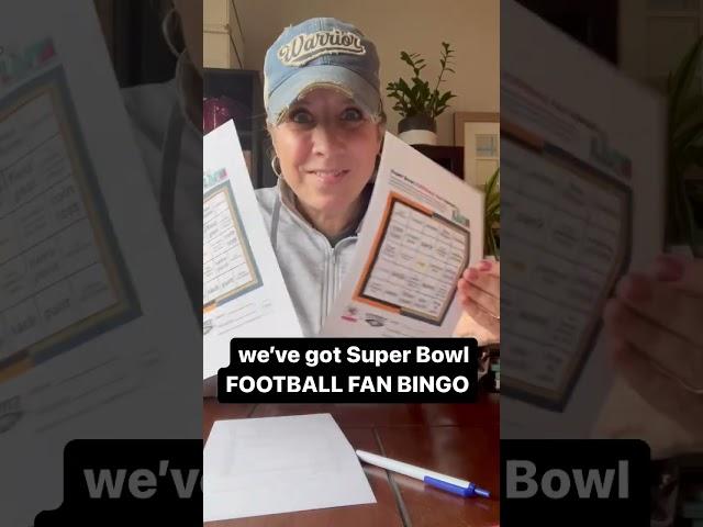 Make the #SuperBowl SO fun with #FootballBingo OR #superbowlcommercial BINGO! shop.teachmama.com