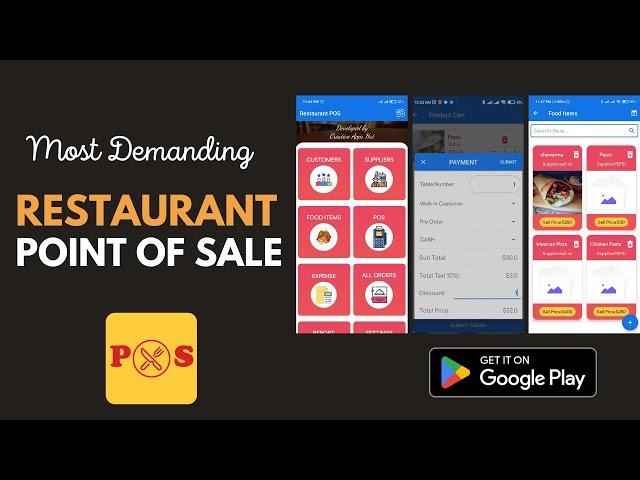 Free Restaurant Point of Sale Android App | Most demanding POS for Restaurant