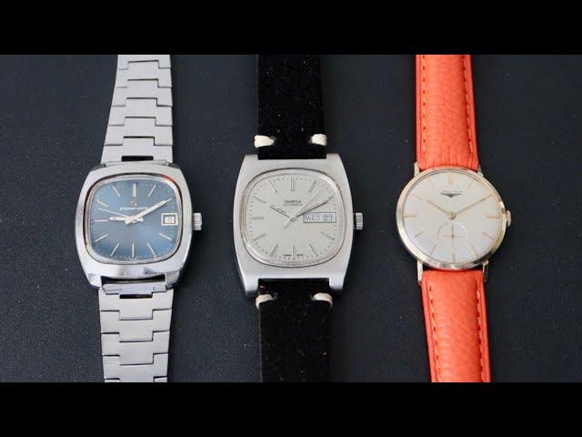 Epic 1970's Watches, Omega, Eterna, and Longines