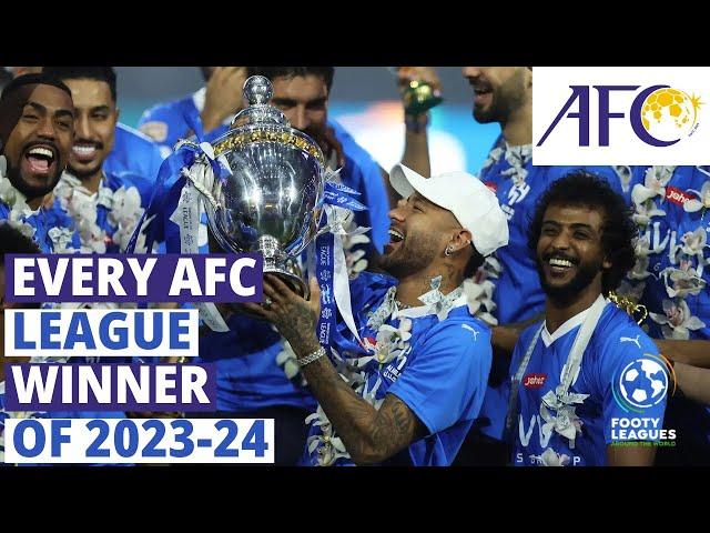 Every Asian Football League Winner of 2023-24