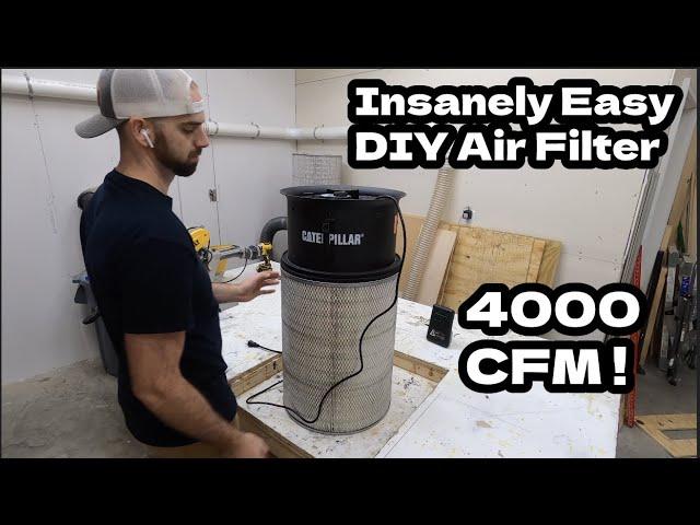 The EASIEST DIY Air Filter of All Time || Build Your Own Air Filter || Woodworking Filtration System