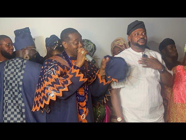 WATCH HOW ODUNLADE ADEKOLA TURNED UP FOR LATEEF ADEDIMEJI AT LISABI MOVIE PREMIERE IN LAGOS