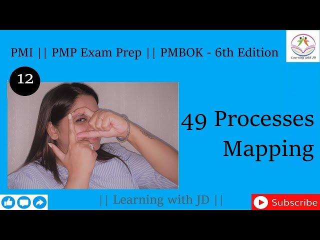 49 Processes Mapping | PMP | PMBOK | PMI | Learning with JD