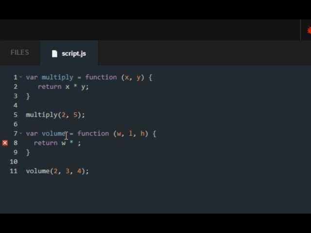 Codecademy: Javascript Lessons- 11- Introduction to functions and Understanding Parameters