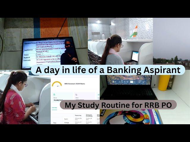 A day in life of a Banking Aspirant. My Study Routine for RRB PO 2025. #rrbpo2025 #bankingexam #rrb