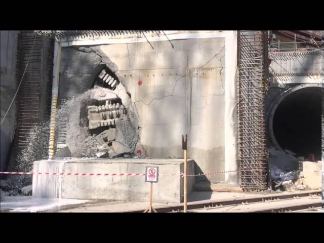 Breakthrough of TBM-847 (Msheireb station, Doha)