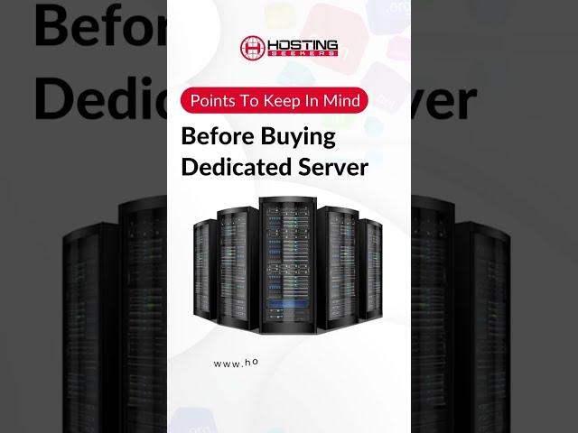 Best Dedicated Server Hosting | Point to Keep in Mind Before Buying Dedicated Server