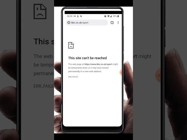 How To Fix This site can't be reached Error on Android Mobile | How to Open Blocked Websites #shorts