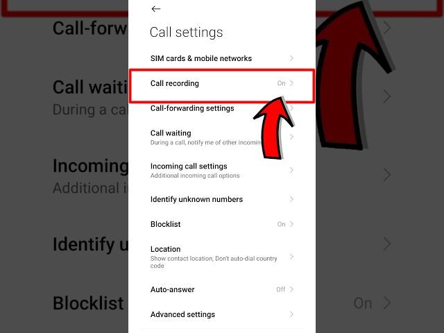 how to stop Automatic call recording in redmi mobiles | call recording setting