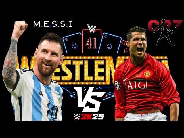 Ronaldo vs Messi WWE Live WWE2K25  #live #shorts #wwe #shortfeed