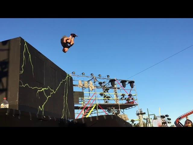 Luke Diestel 2018 Trampwall and slackline demo