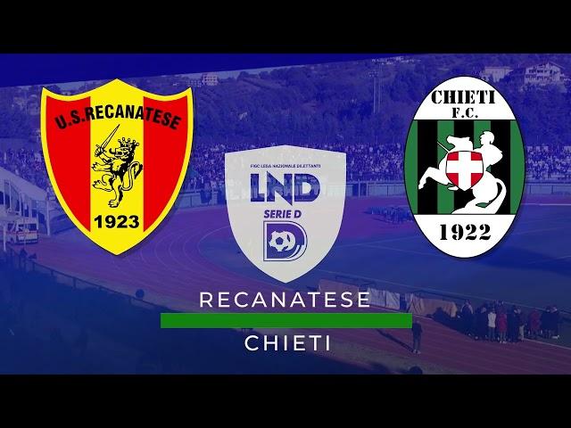 Recanatese - Chieti IN DIRETTA SU RETE8 - Domenica 1° Dicembre dalle ore 14:30 (Promo Tv)