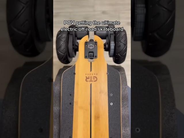 POV Unboxing the Ultimate offroad electric skateboard #electric #electricskateboard