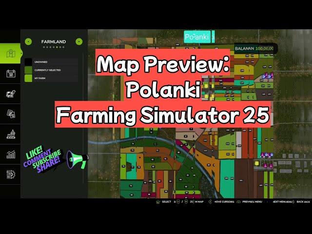 FS25 Map: Polanki a beautiful European countryside map for Farming Simulator 25 Preview