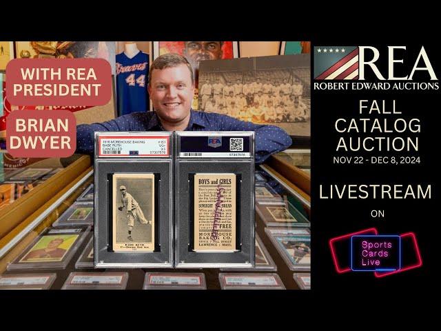 Ultra-Rare 1916 Babe Ruth Rookie Card & More | REA 2024 Fall Auction Livestream