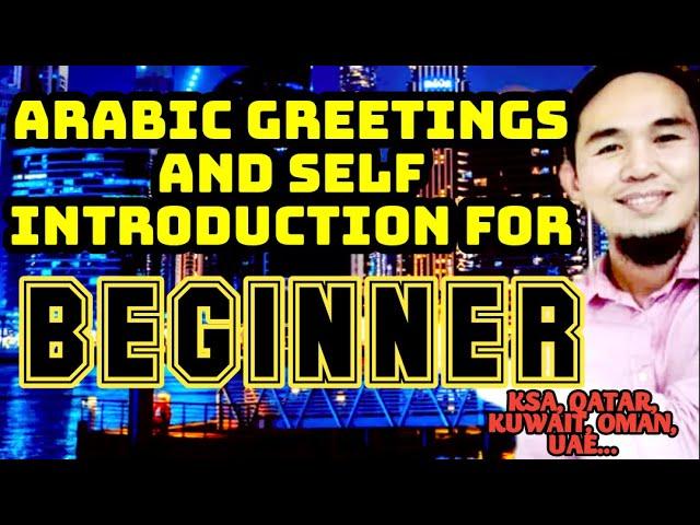 Arabic Greetings and Self Introduction for BEGINNER | OFWs | Saudi Arabia