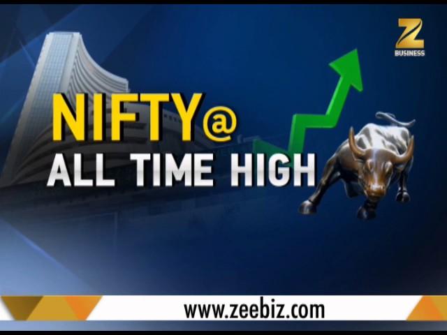 Sensex, Nifty hit all time high