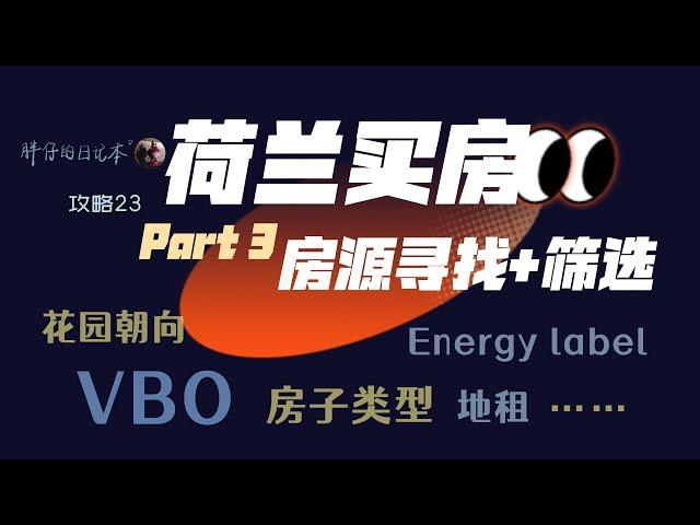 攻略23-荷兰买房Part3 如何寻找并筛选房源 | 正确使用房源网站 选公寓还是house VvE 建造年代 地租与土地产权 energy label 花园朝向 社区人员组成 安全性 土壤污染 地震