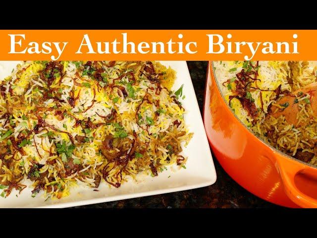 SIMPLE LAMB BIRYANI FOR BEGINNERS - LAMB BIRYANI RECIPE | AnitaCooks.com