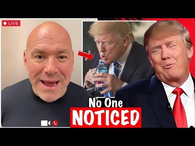 Dana White JUST Made a Crazy STATEMENT! No One NOTICED Why Trump Doesn't Drink WATER!