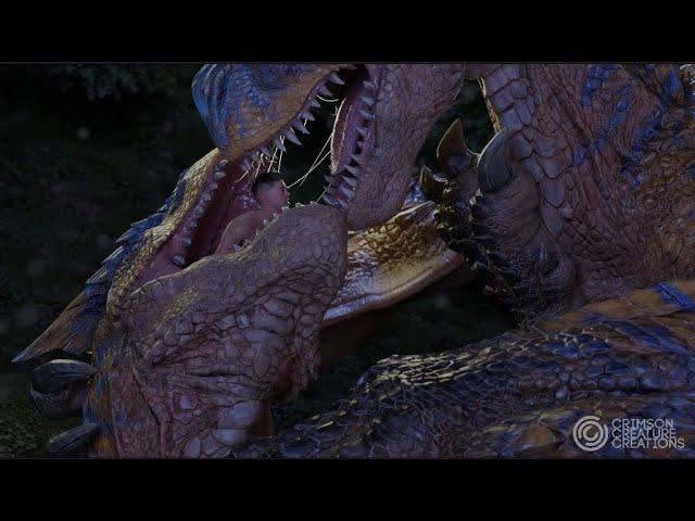 A special kiss 2023 Remake | Tigrex Vore Animation Loop