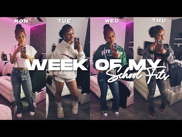 A WEEK OF MY SCHOOL FITS | daily ootd, chitchat, school vlog, starbies