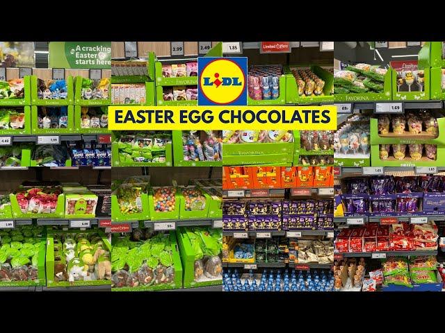 LIDL EASTER EGG CHOCOLATES WITH PRICE MAR 2025 | LIDL HAUL | TRAVELANDSHOP WITH ME