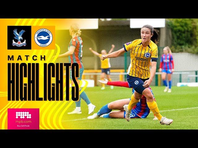 HIGHLIGHTS | Crystal Palace v Brighton | Women's Super League