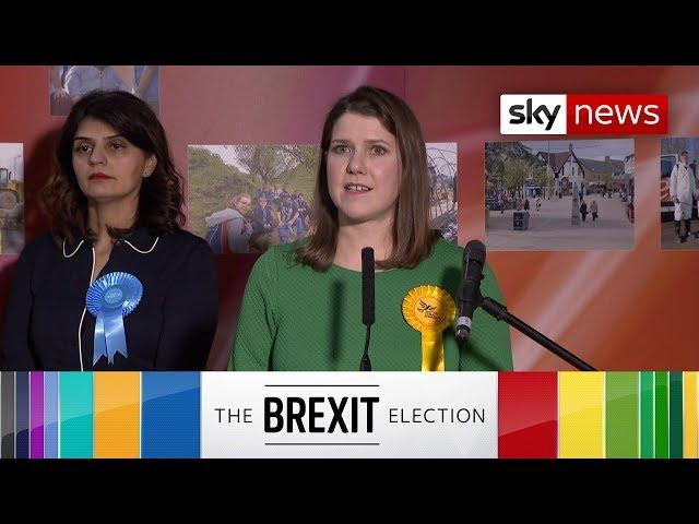 Watch the moment Lib Dem leader Jo Swinson lost her seat