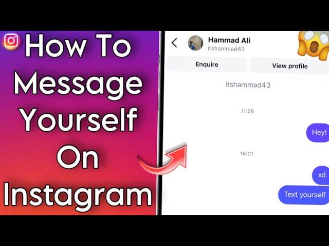 How To Send Message To Yourself On Instagram || Message Yourself On Instagram