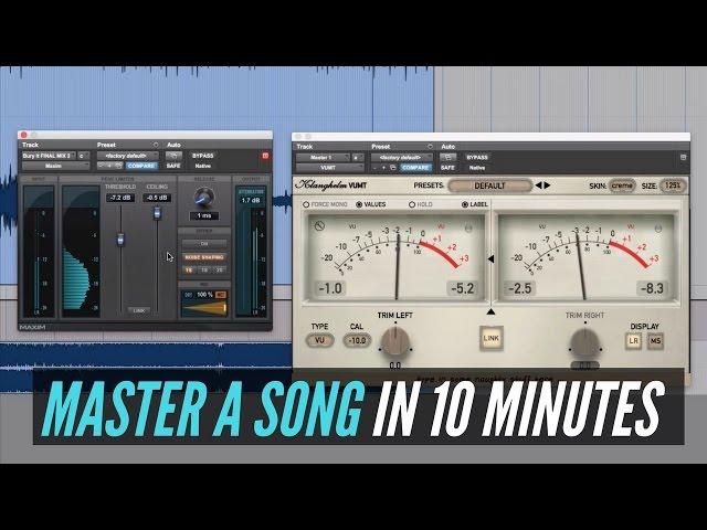 How To Master A Song In 10 Minutes - RecordingRevolution.com