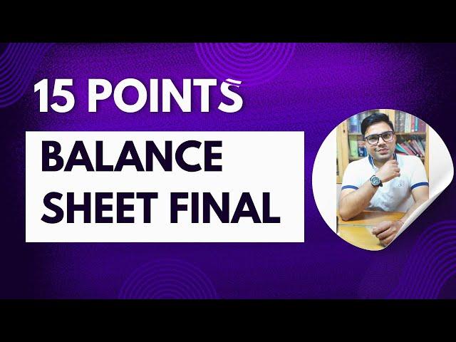 How To Finalize Balance sheet | How To Finalize Balance sheet in Tally | Balance sheet Finalise