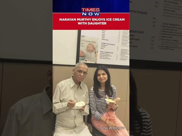 Watch: Infosys’ Founder Narayan Murthy Enjoys Ice Cream With Daughter Akshata Murthy #shorts