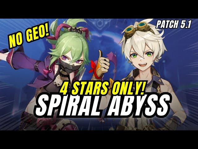 5.1 Spiral Abyss with only 4 stars and no geo!?