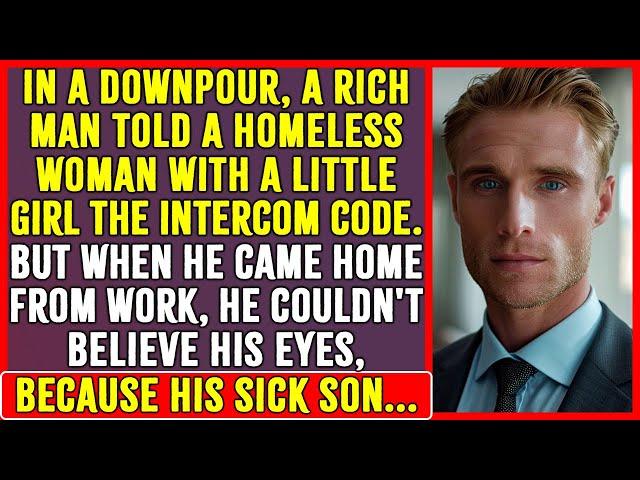 Life Story! IN A DOWNPOUR, A RICH MAN TOLD A HOMELESS WOMAN WITH A CHILD THE INTERCOM CODE.BUT WHEN…