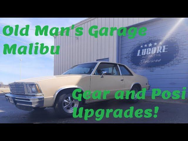 Old Man's Garage Malibu in the HOUSE! Chevy 10 bolt rear gears, and posi upgrade! Start to finish!