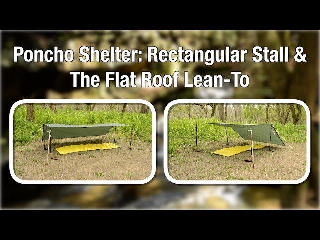 Poncho Shelter: Rectangular Stall & Flat Roof Lean to