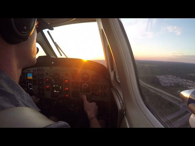 My First Landing in the Super King Air 200!