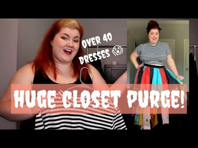 VINTAGE CLOSET PURGE! | Going through my retro wardrobe before my retro closet renovation!