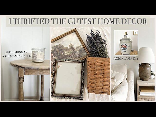 THRIFTED HOME DECOR FLIPS & HAUL - ANTIQUE STORE FINDS - cute affordable home decor