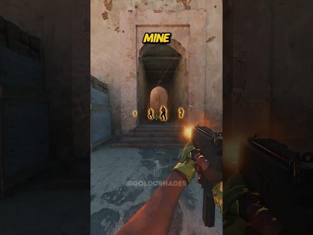 NEW B SITE SELF POP FLASH ON DUST 2 #shorts #cs2